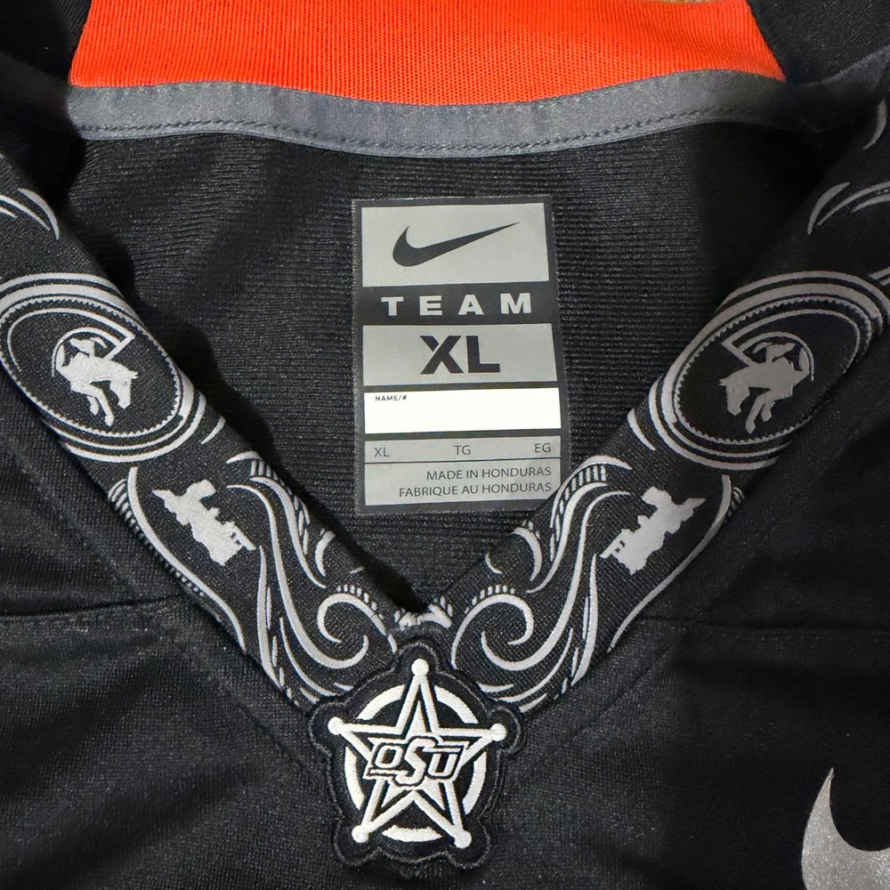 Nike Oklahoma State Cowboys OSU #21 Football Jersey Black Orange Men's Size XL - Picture 3 of 8